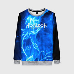 Свитшот женский Horizon zero dawn flower, цвет: 3D-меланж