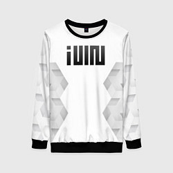 Свитшот женский Gidle white poly, цвет: 3D-черный