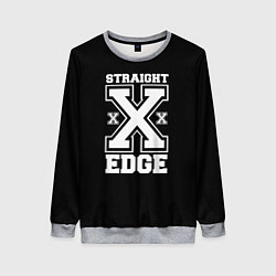 Свитшот женский Straight edge SXE, цвет: 3D-меланж