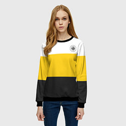 Свитшот женский Когда была свободна Русь - НИКА, цвет: 3D-черный — фото 2