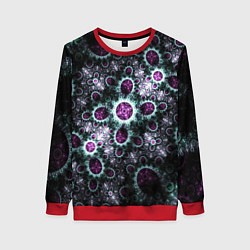 Женский свитшот Фрактальный узор геометрия