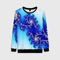 Женский свитшот Психоделика холодный узоры