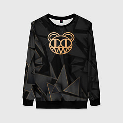 Свитшот женский Radiohead golden poly, цвет: 3D-черный