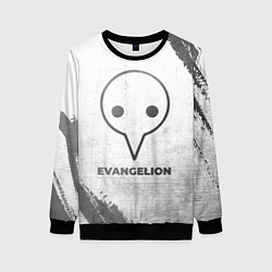 Свитшот женский Evangelion - white gradient, цвет: 3D-черный