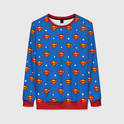 Женский свитшот Супермен узор