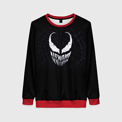 Женский свитшот Venom face - logo