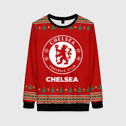 Свитшот женский Chelsea new year, цвет: 3D-черный