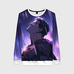 Свитшот женский Superman - Neon rain, цвет: 3D-белый