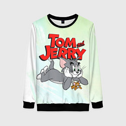 Свитшот женский Том и Джерри, цвет: 3D-черный