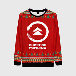 Свитшот женский Ghost of Tsushima new year, цвет: 3D-черный