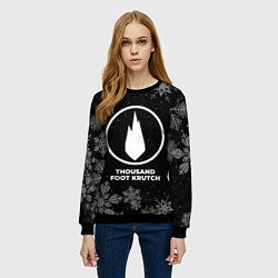 Свитшот женский Снежный Thousand Foot Krutch, цвет: 3D-черный — фото 2