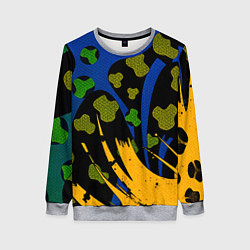 Женский свитшот Абстрактные пятна леопарда