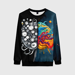 Женский свитшот Креативный мозг