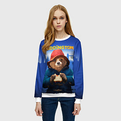 Свитшот женский Приключения Паддингтона, цвет: 3D-белый — фото 2