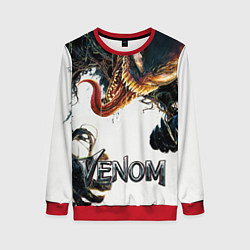 Свитшот женский Веном - симбиот, цвет: 3D-красный