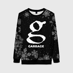 Свитшот женский Снежный Garbage, цвет: 3D-черный