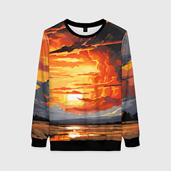 Женский свитшот Багровый закат