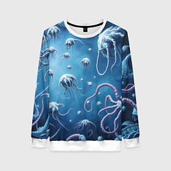 Женский свитшот Мир фантастических осьминогов
