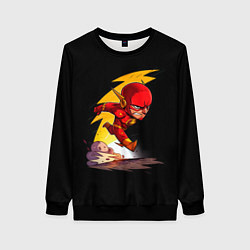 Свитшот женский Chibi Flash, цвет: 3D-черный