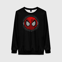 Свитшот женский Паучья эмблема, цвет: 3D-черный