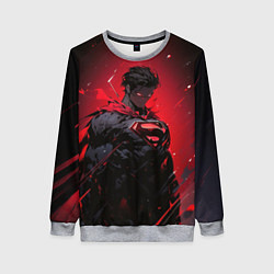 Свитшот женский Злой Супермен, цвет: 3D-меланж