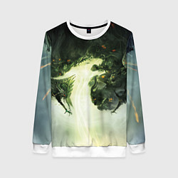 Свитшот женский Illustration Dragon Age Inquisition, цвет: 3D-белый