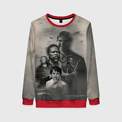 Свитшот женский Персонажи Извне, цвет: 3D-красный