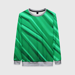Свитшот женский Зелёный пластик, цвет: 3D-меланж