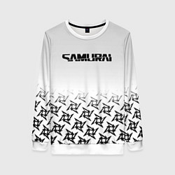 Свитшот женский Samurai logo japan, цвет: 3D-белый