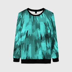 Женский свитшот Бирюзовый камуфляж
