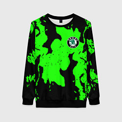 Женский свитшот Skoda flame steel