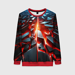 Женский свитшот Черные слитки над лавой