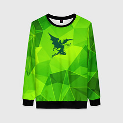 Свитшот женский Black Sabbath green poly, цвет: 3D-черный