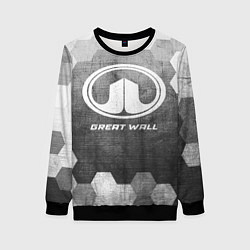 Свитшот женский Great Wall - grey gradient, цвет: 3D-черный