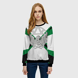 Свитшот женский Железнодорожные войска, цвет: 3D-черный — фото 2