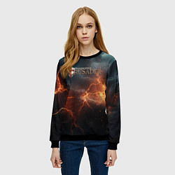 Свитшот женский Stronghold сrusader небесная мощь, цвет: 3D-черный — фото 2