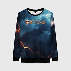Свитшот женский Stronghold сrusader крестоносец бури, цвет: 3D-черный