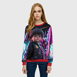 Свитшот женский Гарри Поттер в Америке, цвет: 3D-красный — фото 2