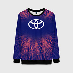 Свитшот женский Toyota red energy, цвет: 3D-черный