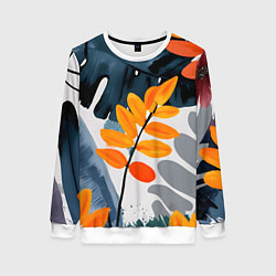 Женский свитшот Контрастные листья