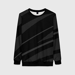 Женский свитшот Чёрный с серым абстракция полосы