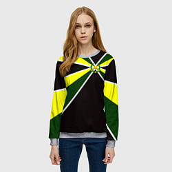 Свитшот женский Мотострелковые войска: лавры, цвет: 3D-меланж — фото 2