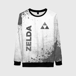 Свитшот женский Zelda - white gradient вертикально, цвет: 3D-черный