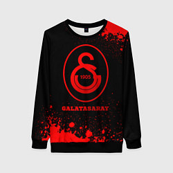 Свитшот женский Galatasaray - red gradient, цвет: 3D-черный