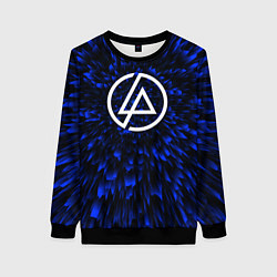 Свитшот женский Linkin Park blue energy, цвет: 3D-черный