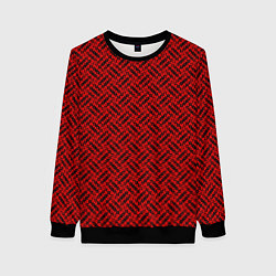 Женский свитшот Красно-чёрный текстуры