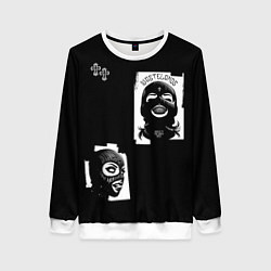 Свитшот женский Девушки с крестами, цвет: 3D-белый