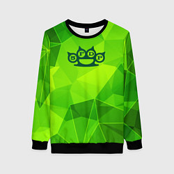 Свитшот женский Five Finger Death Punch green poly, цвет: 3D-черный