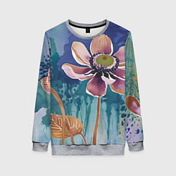 Женский свитшот Красочный цветок