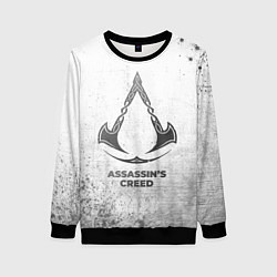Свитшот женский Assassins Creed - white gradient, цвет: 3D-черный